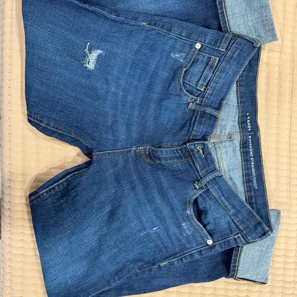 Old Navy Women's Medium Blue Straight Leg Jeans